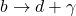 b \to d + \gamma