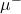 \mu^{-}