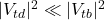 |V_{td}|^2 \ll |V_{tb}|^2