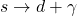 s \to d + \gamma
