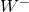 W^{-}