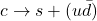 c \to s + (u \bar{d})
