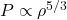 P \propto \rho^{5/3}
