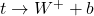 t \to W^{+} + b