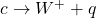 c \to W^{+} + q