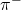 \pi^{-}