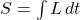 S = \int L \, dt